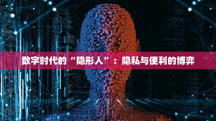 数字时代的“隐形人”：隐私与便利的博弈
