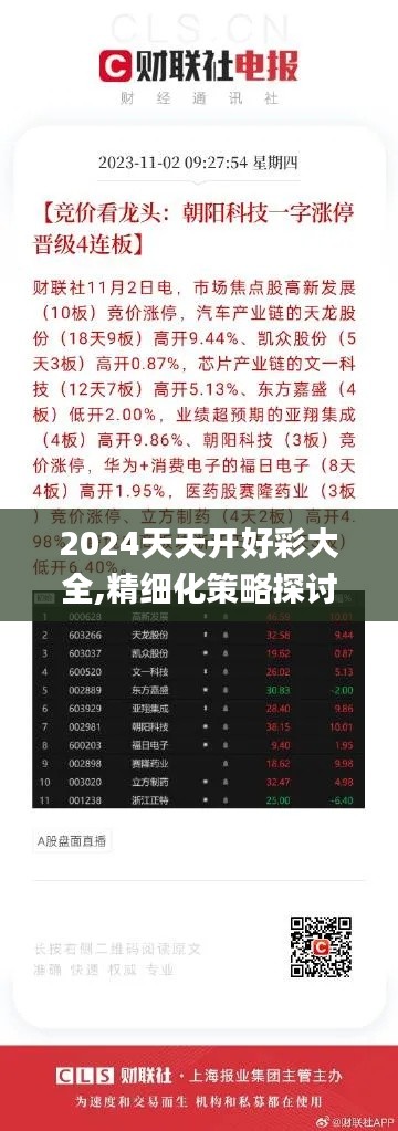 2024天天开好彩大全,精细化策略探讨_RemixOS1.379