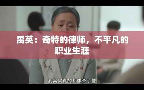 禹英:奇特的律师,不平凡的职业生涯