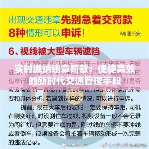 实时缴纳违章罚款:便捷高效的新时代交通管理手段