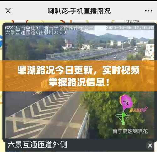 鼎湖路况今日更新，实时视频掌握路况信息！