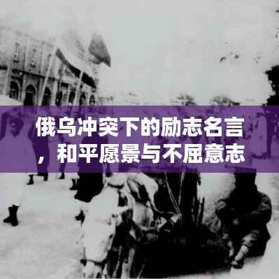 俄乌冲突下的励志名言，和平愿景与不屈意志的碰撞