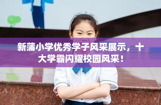 新蒲小学优秀学子风采展示，十大学霸闪耀校园风采！